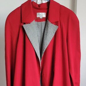 Madison Red Trench Coat for Women